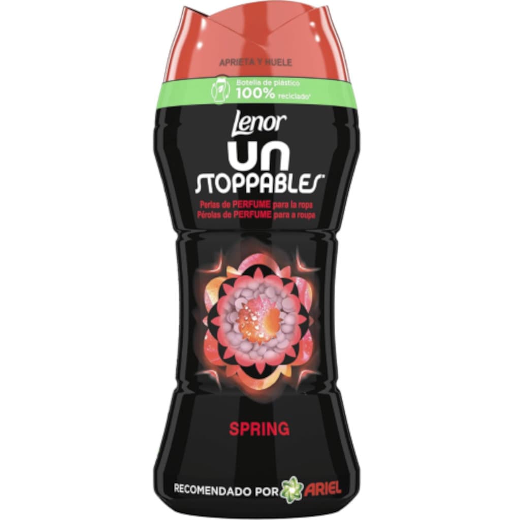 Lenor Unstoppables Spring Перли за пране - Дълготраен свеж аромат - 210 г изглед отпред