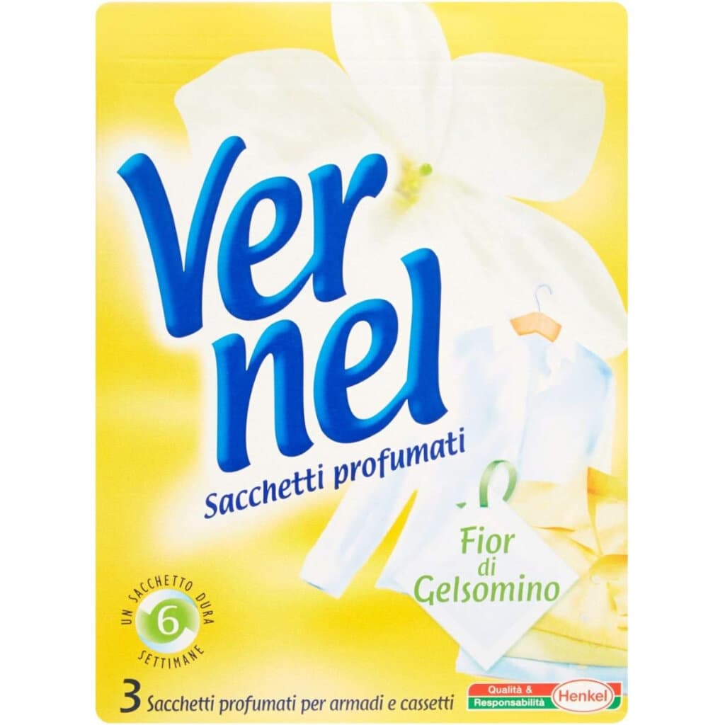 Vernel Парфюмни сашета – Цвят от жасмин – Предна част на опаковката.