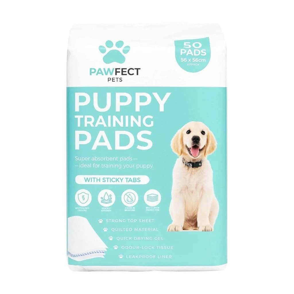 Pawfect Pets Puppy Training Pads супер абсорбиращи подложки за кученца 56 × 56 см – 50 броя