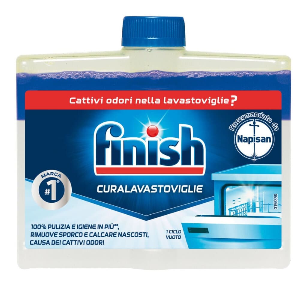 Finish Curalavastoviglie Liquido Pulizia Profonda в опаковка, показваща предната страна с основна информация.