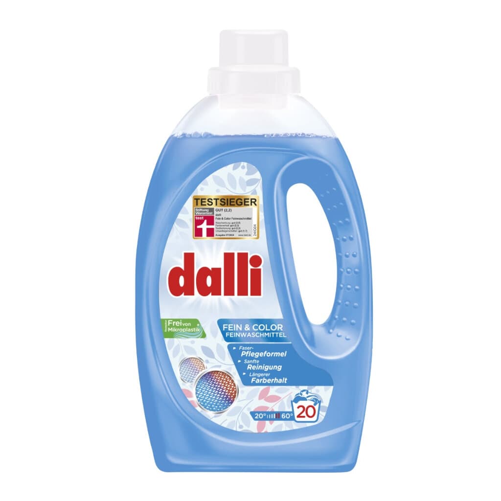 Опаковка на Dalli Fein Color Feinwaschmittel Flüssig.