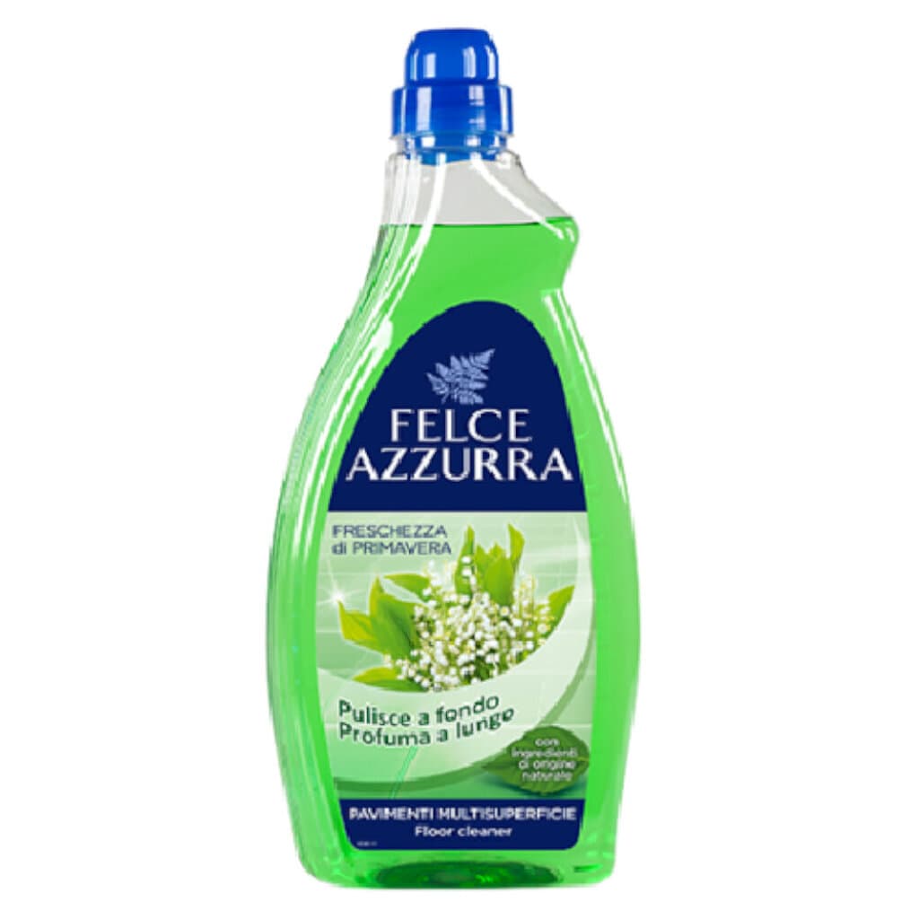 Felce Azzurra Detersivo per Pavimenti Primavera – 1 л – Предна част на опаковката.