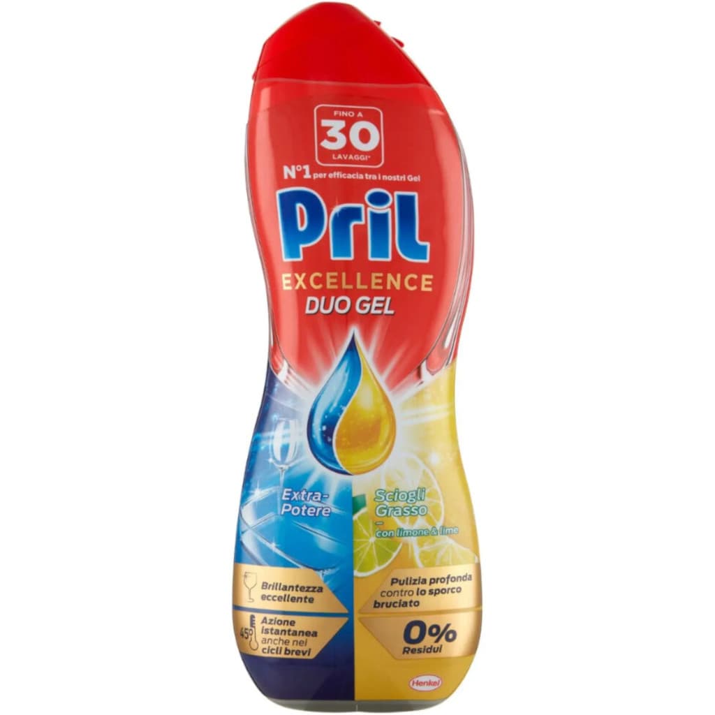 Pril Excellence Duo Гел с 4 Действия Лимон 30 дози