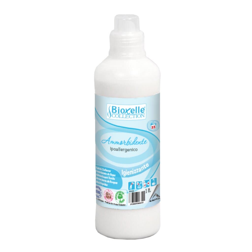 Опаковка и преден изглед на Hypoallergenic Softener - 1 л | Хипоалергенен омекотител за чувствителна кожа