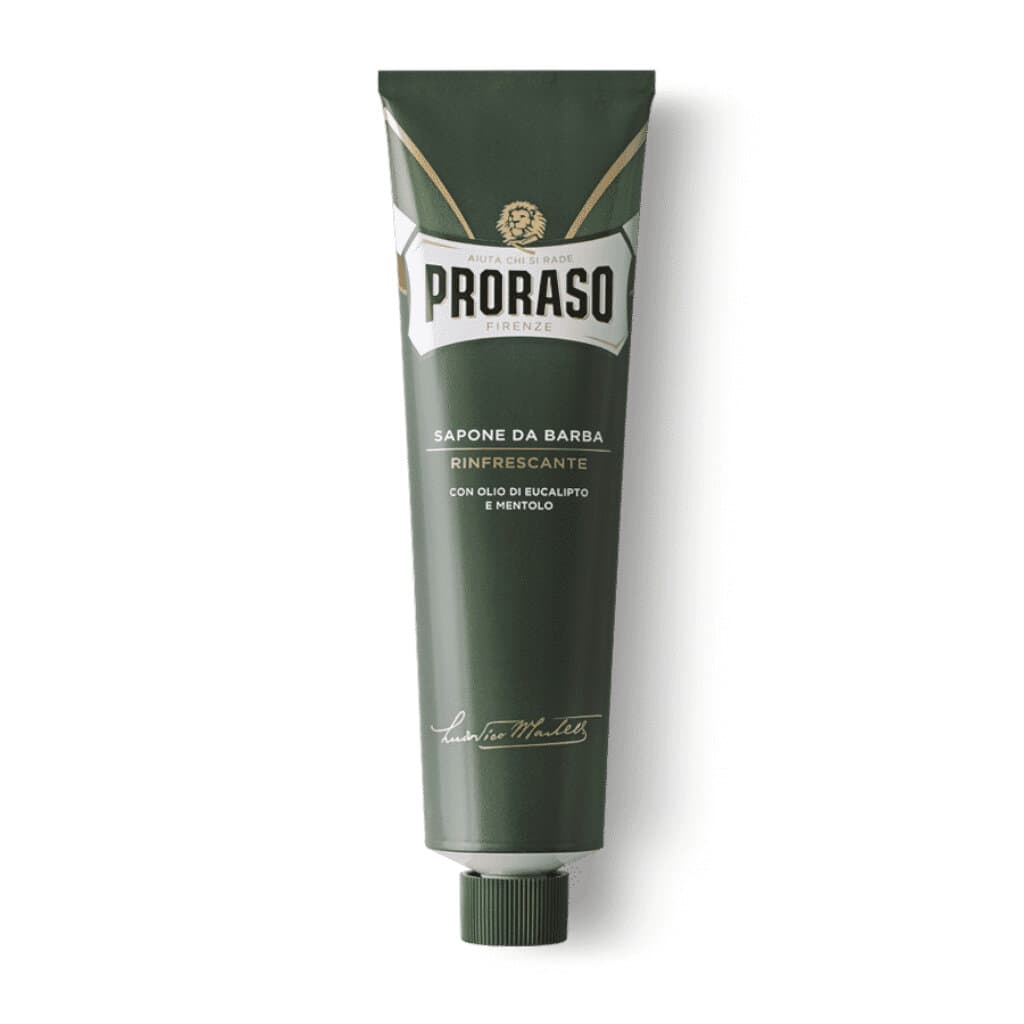 Proraso Sapone in Tubo Rinfrescante – Туба със сапун за бръснене с ментол и евкалиптово масло.