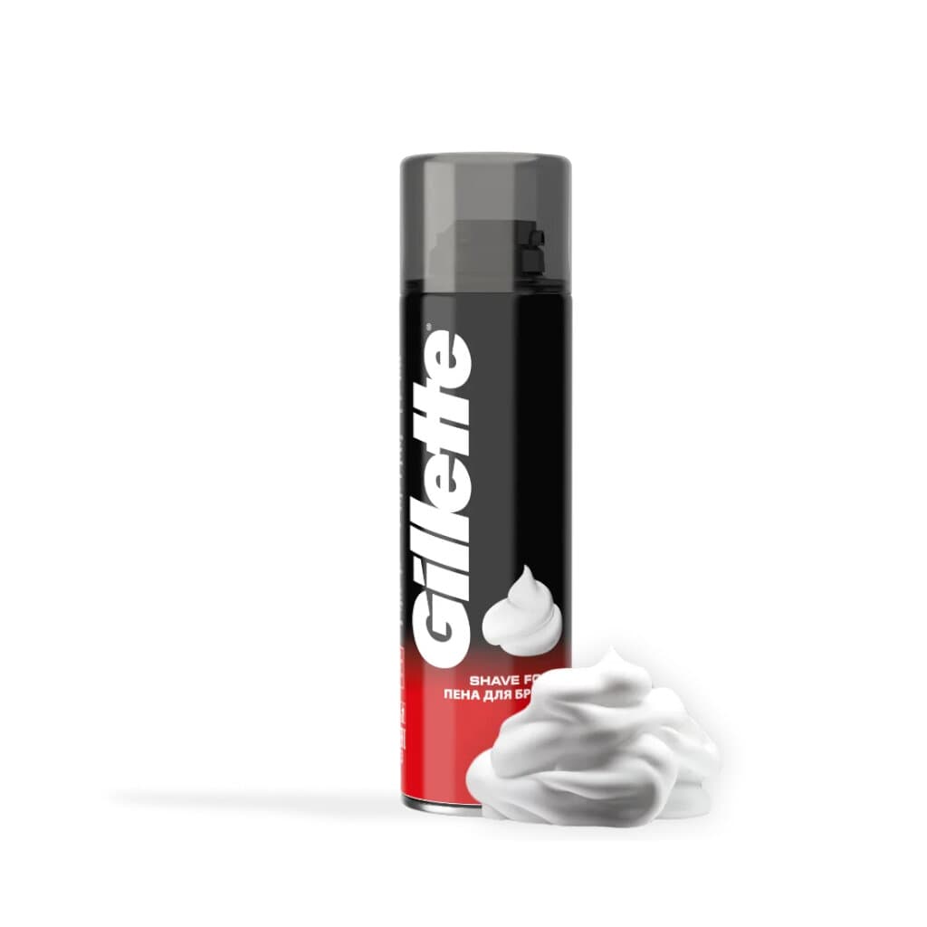 Gillette Classic – Флакон с кремообразна пяна за бръснене с формула Comfort Glide™.