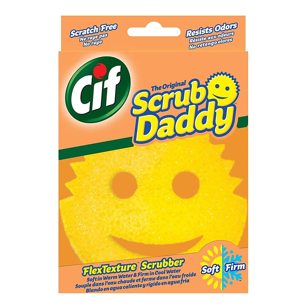 Cif x Scrub Daddy Original FlexTexture Scrubber жълта почистваща гъба 1 бр.