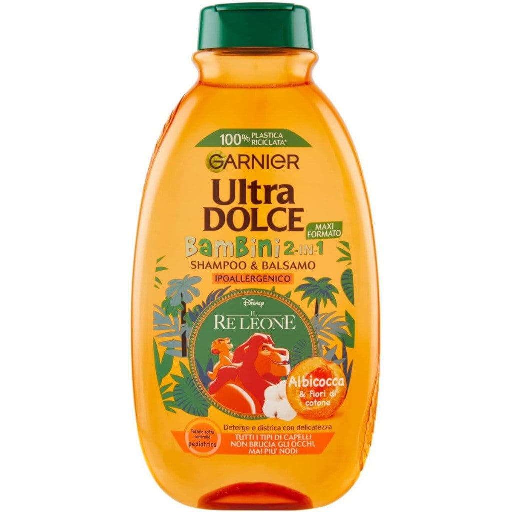 Опаковка на Garnier Ultra Dolce 2in1 с лого и основна информация.