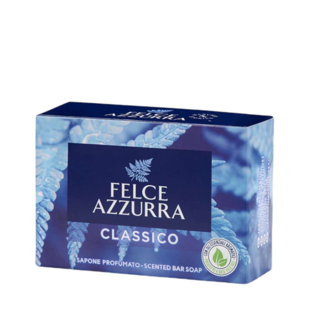 Felce Azzurra Sapone Solido Classico – предна опаковка на класически твърд сапун.