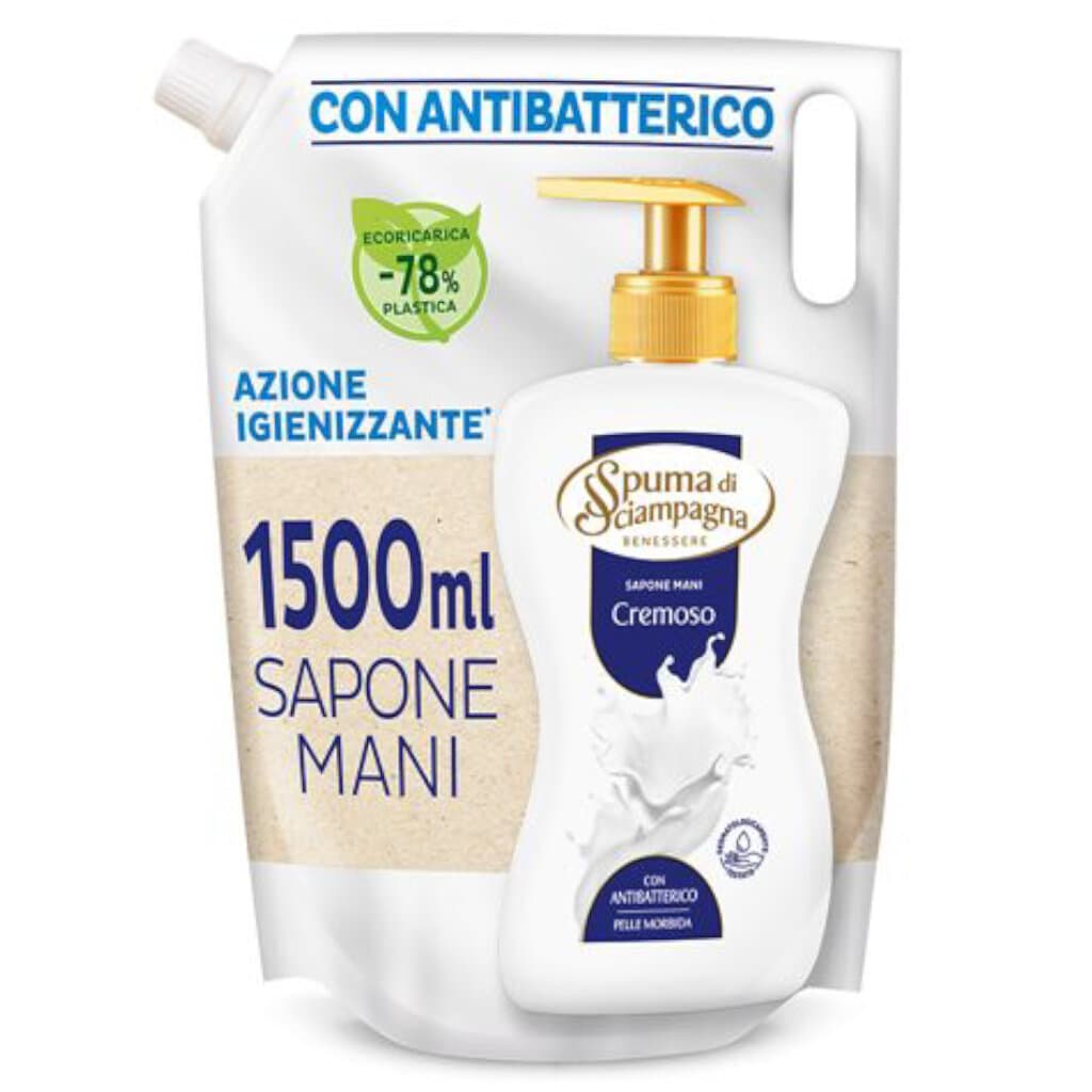 Spuma di Sciampagna Cremoso Течен Сапун Еко Опаковка 1.5 л