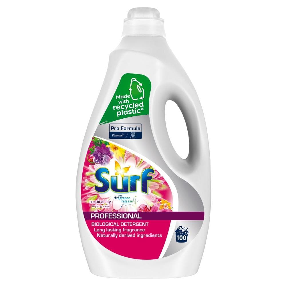 Surf Tropical Lily & Ylang Ylang – концентриран перилен препарат 5 л, предна страна на опаковката
