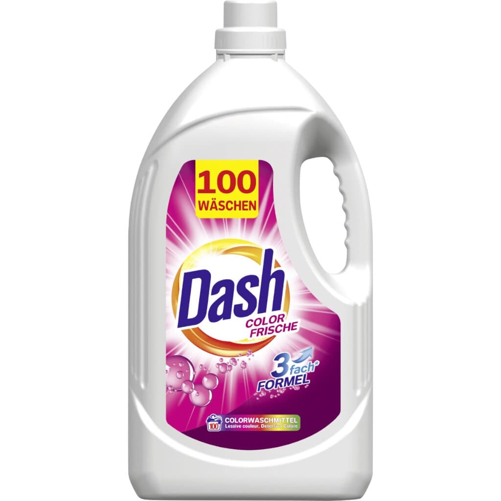 Опаковка на Dash Color Frische Flüssig Colorwaschmittel 100 пранета