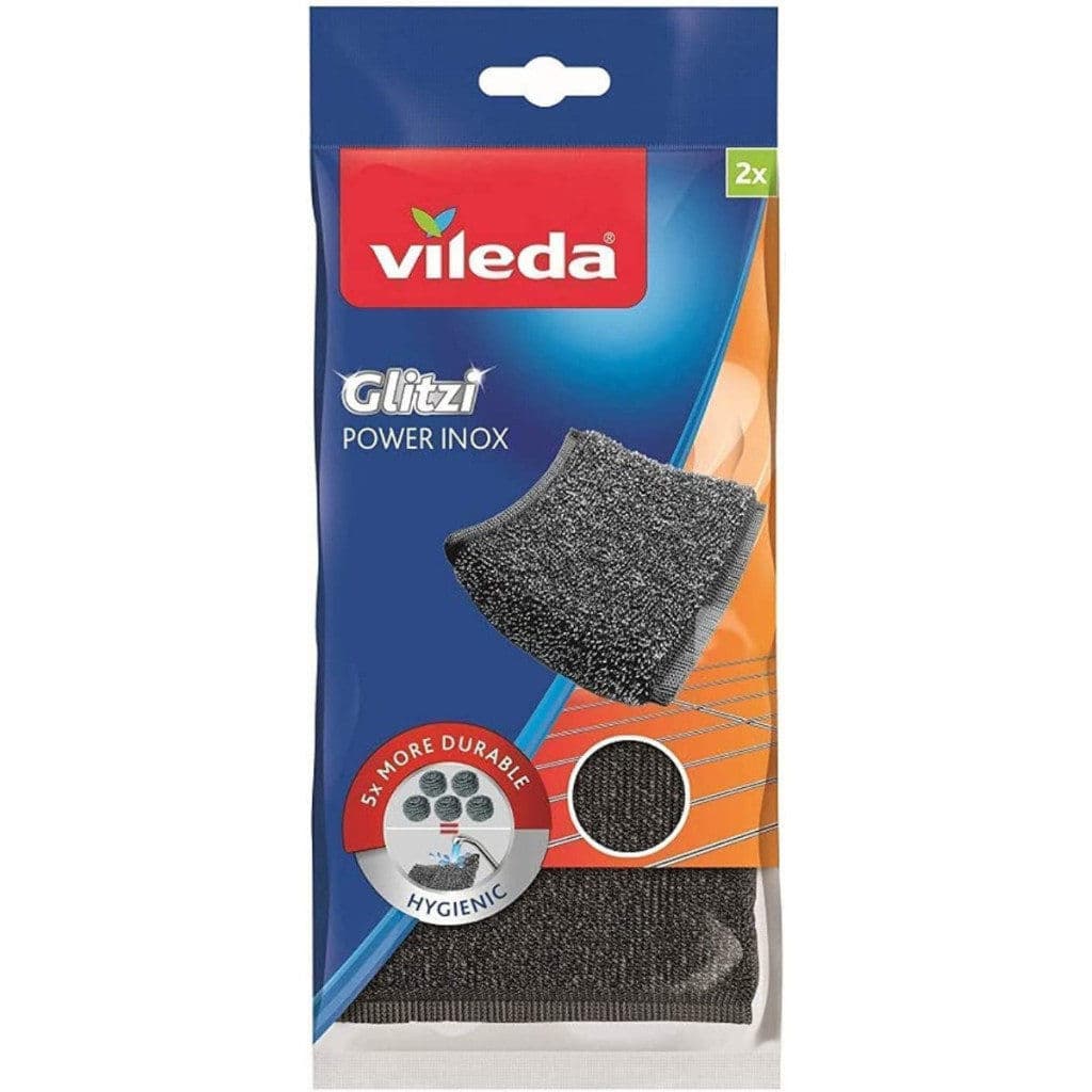 Опаковка на Vileda Power Inox с основна информация.