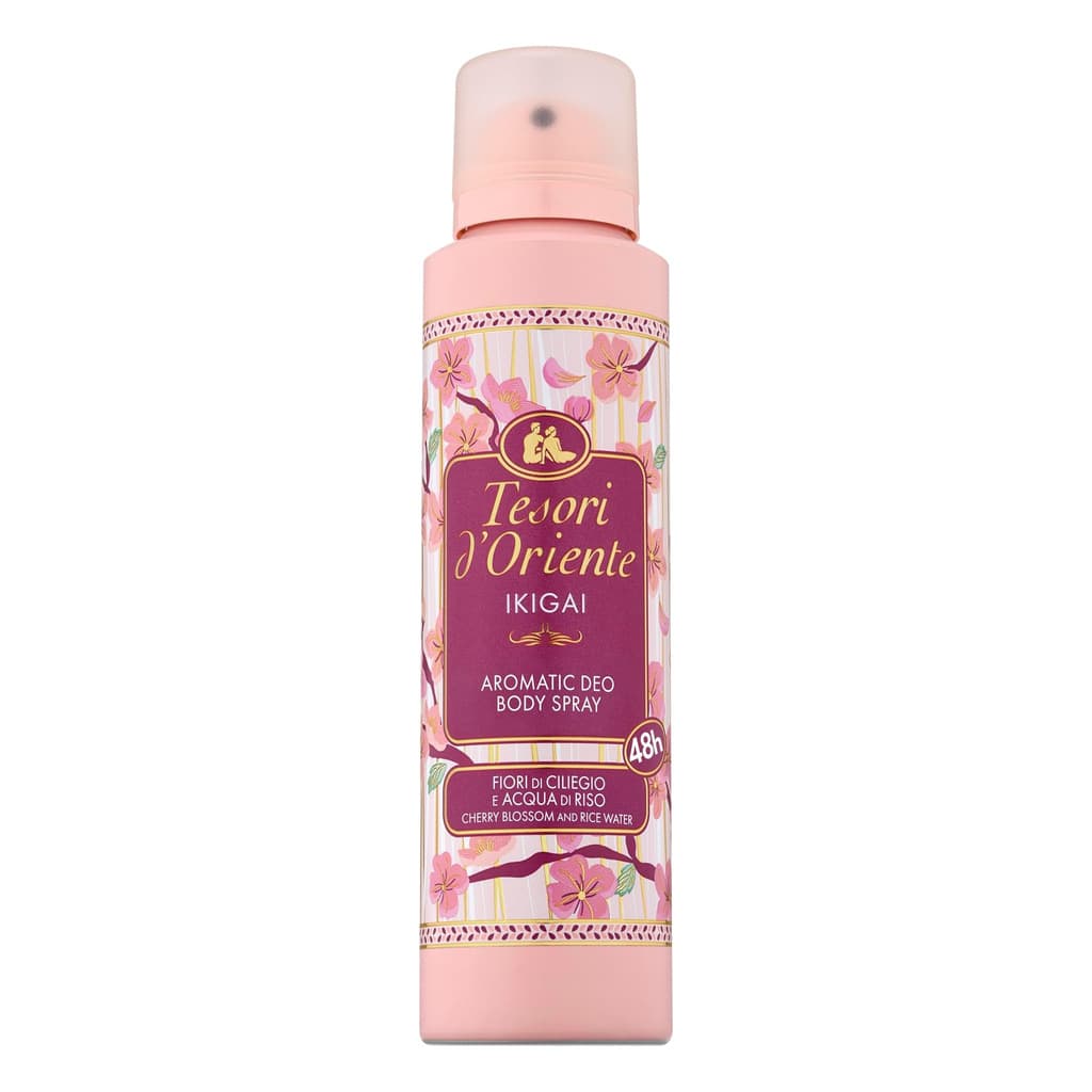 Tesori d’Oriente Ikigai Deo Body Spray ароматен дезодорант с черешов цвят и оризова вода 150 мл