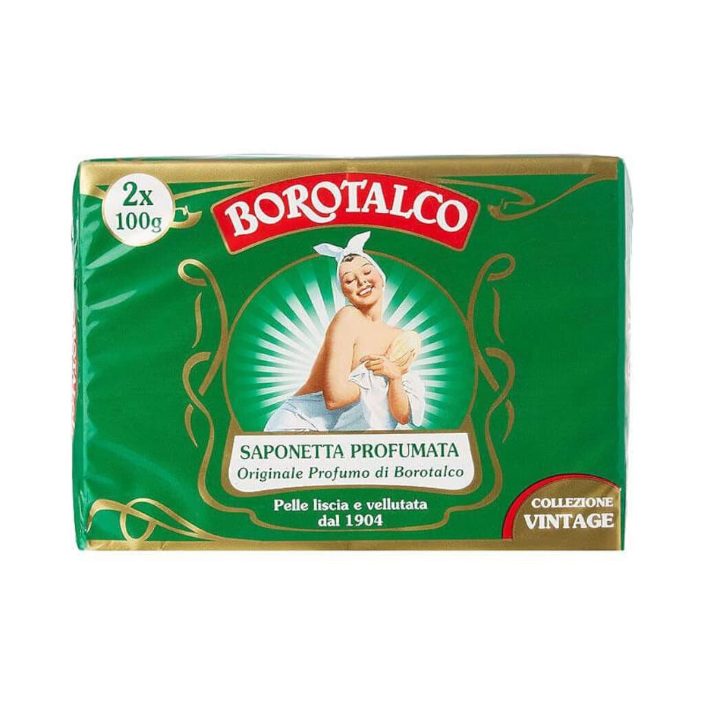 Borotalco Сапун Originale – 100 г – Предна страна на опаковката с елегантен дизайн и логото на Borotalco.