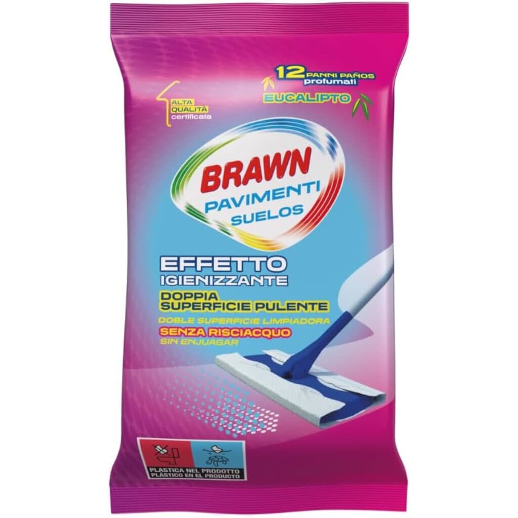 Braun Detergente Pavimenti – Препарат за подови настилки – Предна част на опаковката.