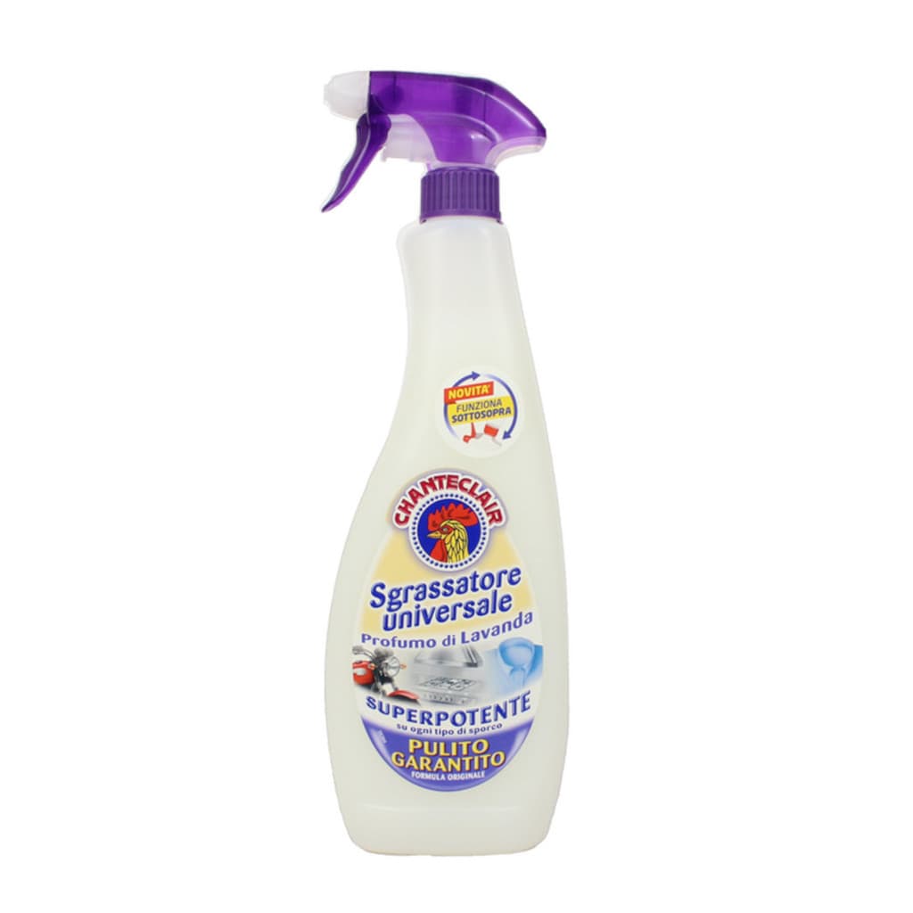 Chanteclair Sgrassatore Universale Lavanda в опаковка с пулверизатор, показваща предната страна с основна информация.