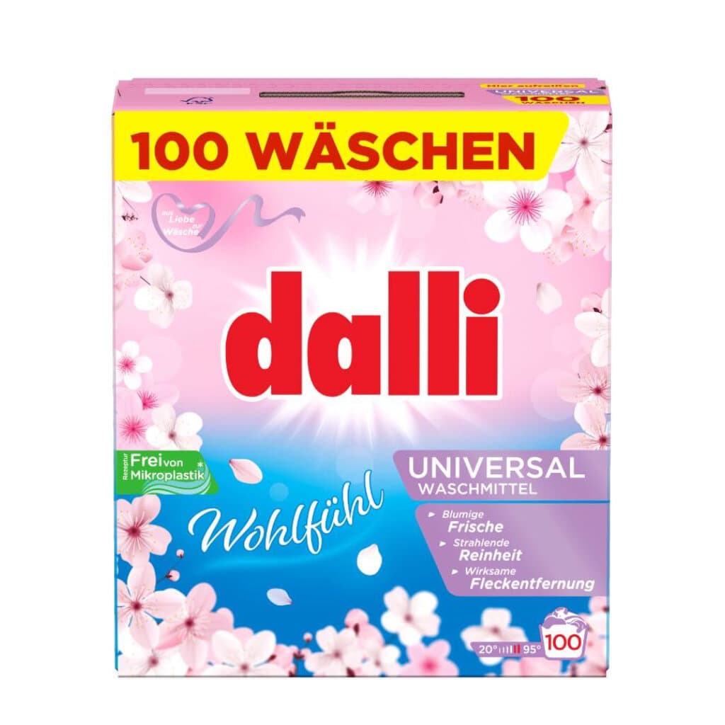 Опаковка на Dalli Wohlfühl Universalwaschmittel Pulver