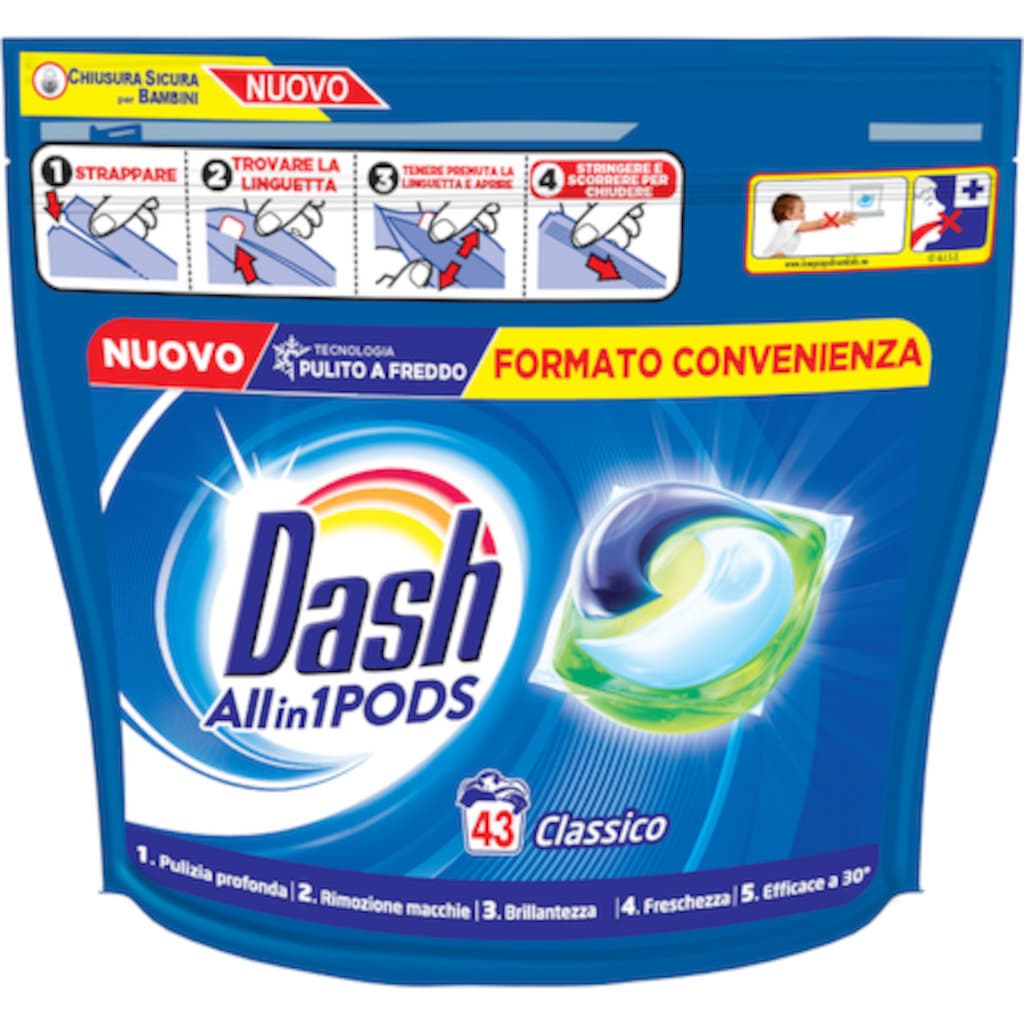 Универсални Капсули За Пране Dash PODS 43 бр