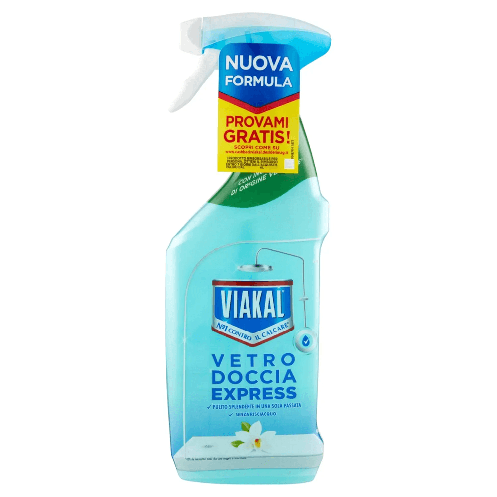 Viakal Vetro Doccia Express – Спрей за душ кабини с аромат Fiore Bianco di Primavera