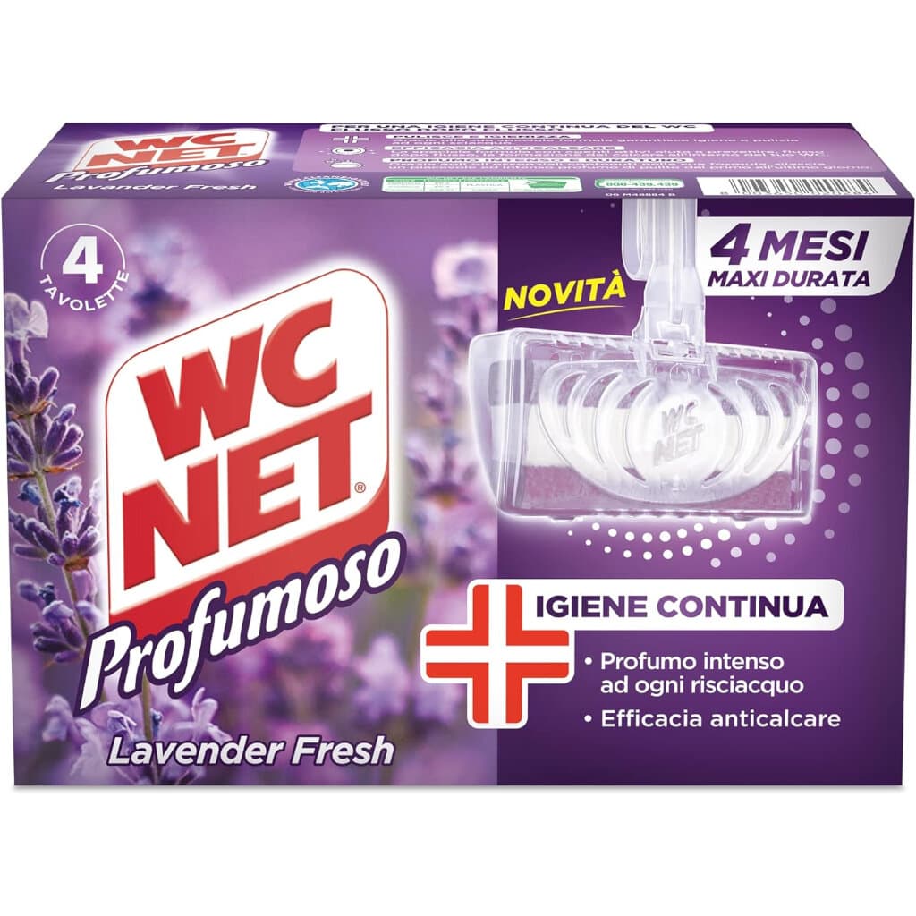 WC NET Тоалетно Блокче Profumoso Lavender Fresh 4 бр